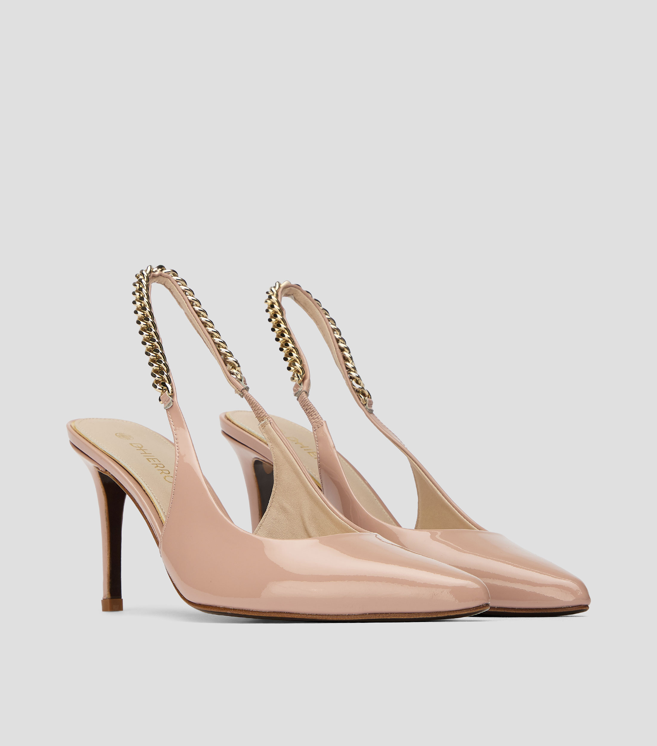 Zapatillas Slingback Castelar con tacon alto de aguja Mujer